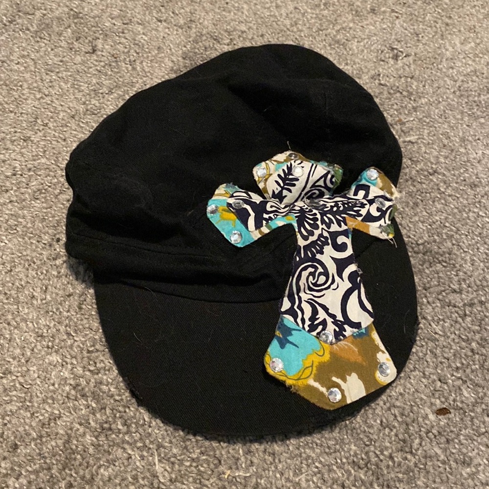 Vintage grandma 2000’s style hat/cap, 57cm